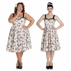 HELL BUNNY CIRCUS PRINT DRESS! 🎪